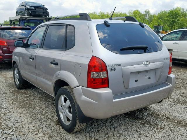 KM8JM12B96U280530 - 2006 HYUNDAI TUCSON GL SILVER photo 3