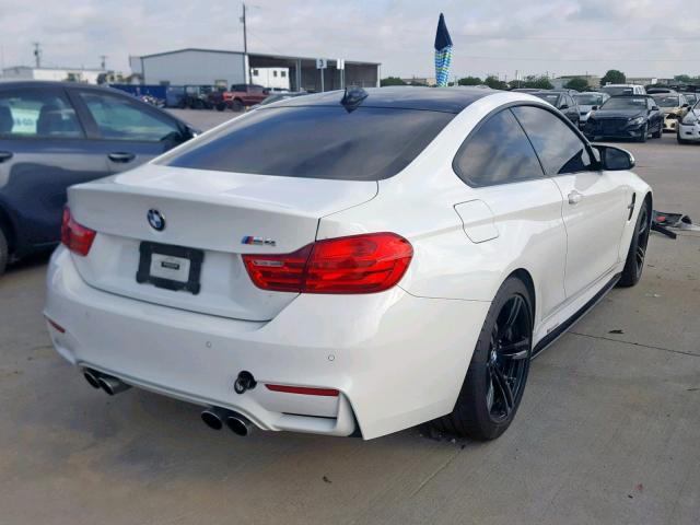 WBS3R9C59FK334841 - 2015 BMW M4 WHITE photo 4