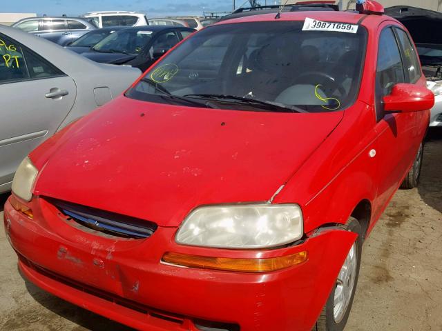 KL1TD62685B453226 - 2005 CHEVROLET AVEO BASE Qırmızı foto 2