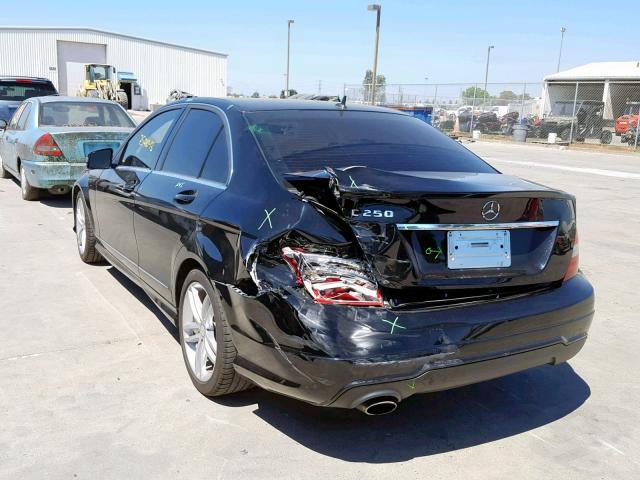 WDDGF4HB6DA792980 - 2013 MERCEDES-BENZ C 250 BLACK photo 3