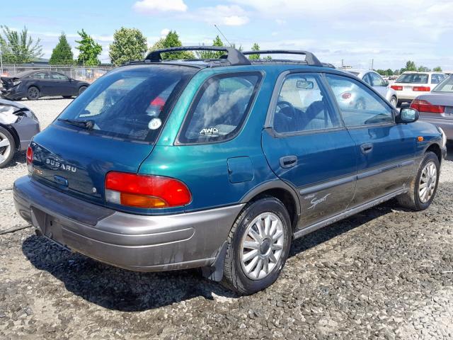 JF1GF4855XH809497 - 1999 SUBARU IMPREZA OU GREEN photo 4