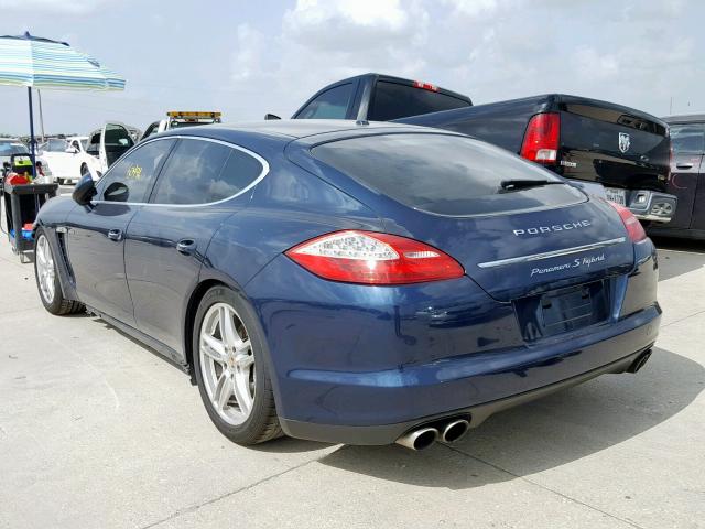 WP0AD2A70CL045345 - 2012 PORSCHE PANAMERA S BLUE photo 3