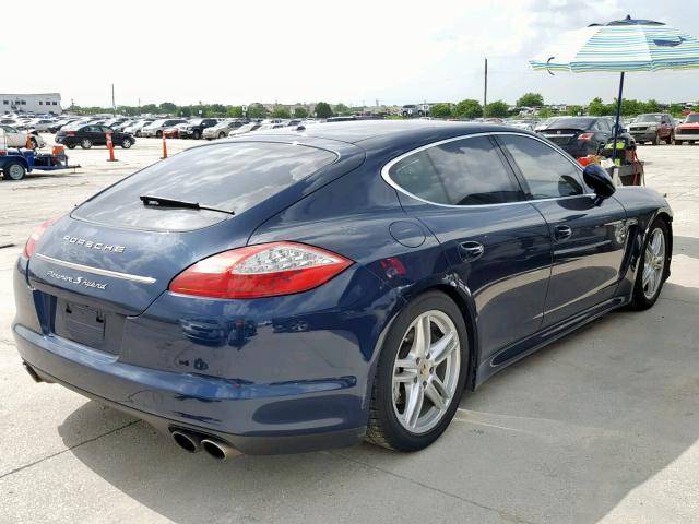 WP0AD2A70CL045345 - 2012 PORSCHE PANAMERA S BLUE photo 4