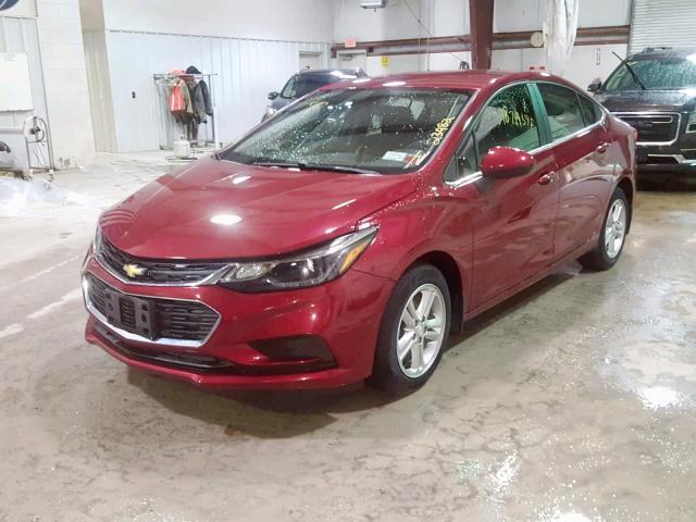 1G1BE5SM7H7221324 - 2017 CHEVROLET CRUZE LT RED photo 2