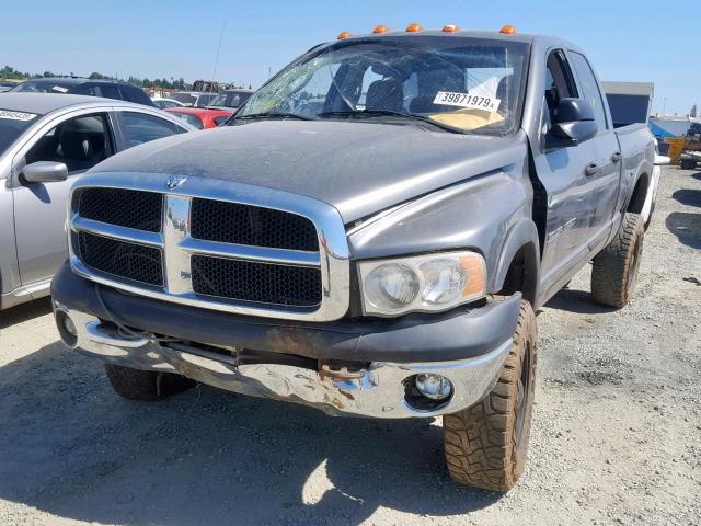 3D7KS28D15G902588 - 2005 DODGE RAM 2500 S GRAY photo 2