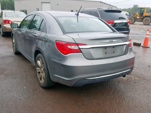 1C3CCBBB7CN268988 - 2012 CHRYSLER 200 TOURIN GRAY photo 3