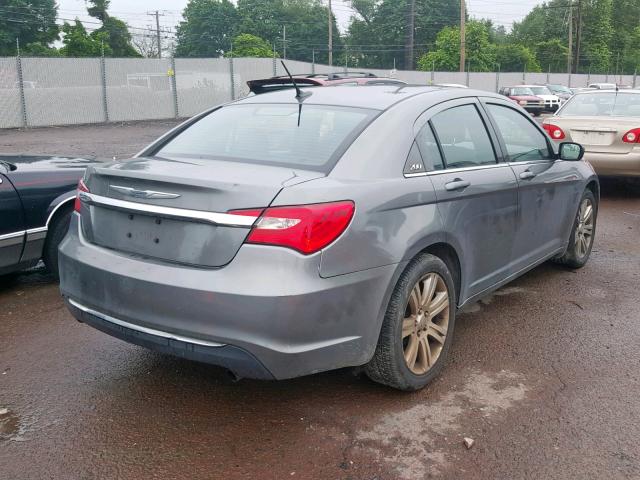 1C3CCBBB7CN268988 - 2012 CHRYSLER 200 TOURIN GRAY photo 4