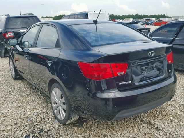 KNAFW4A32A5041093 - 2010 KIA FORTE SX BLACK photo 3