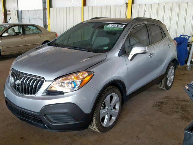 KL4CJASB4FB154085 - 2015 BUICK ENCORE SILVER photo 2