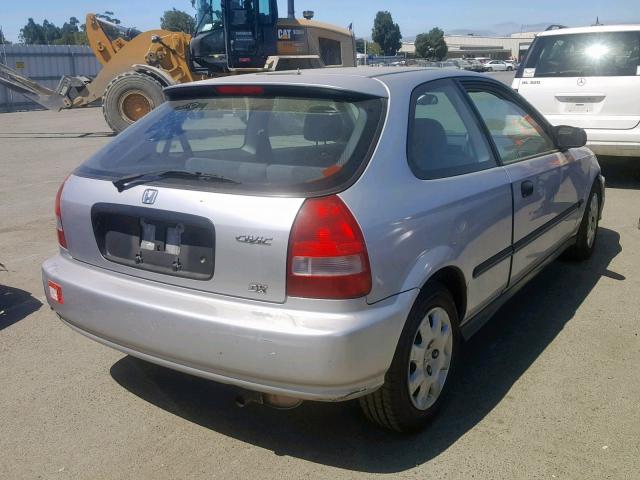 2HGEJ6442XH107609 - 1999 HONDA CIVIC DX SILVER photo 4