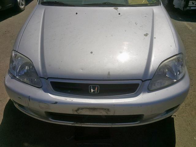 2HGEJ6442XH107609 - 1999 HONDA CIVIC DX SILVER photo 7