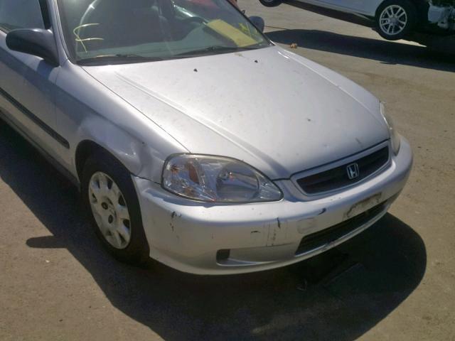 2HGEJ6442XH107609 - 1999 HONDA CIVIC DX SILVER photo 9