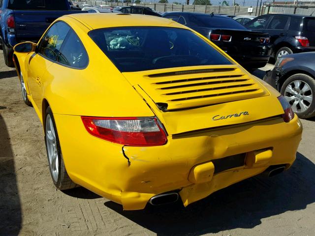 WP0AA29995S715756 - 2005 PORSCHE 911 NEW GE YELLOW photo 3