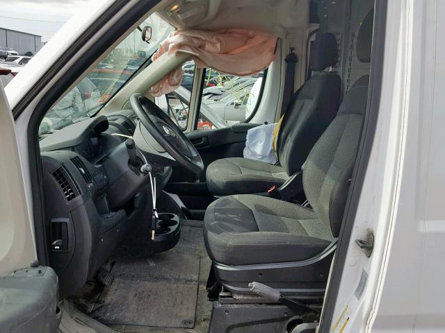 3C6TRVNG3HE500475 - 2017 RAM PROMASTER WHITE photo 5