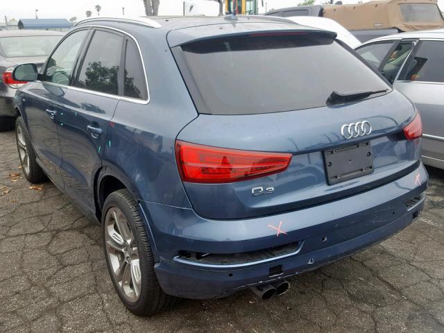 WA1HCCFS2JR004725 - 2018 AUDI Q3 PREMIUM BLUE photo 3