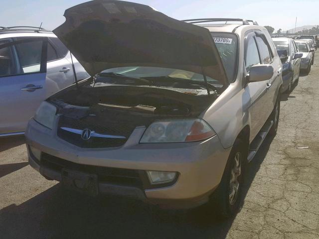 2HNYD18682H513592 - 2002 ACURA MDX TOURIN GOLD photo 2