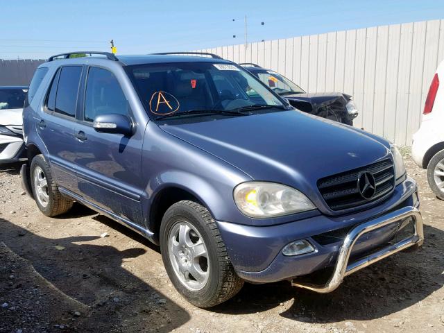 4JGAB57E54A507730 - 2004 MERCEDES-BENZ ML 350 BLUE photo 1