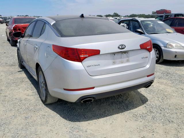 5XXGN4A73DG090817 - 2013 KIA OPTIMA EX SILVER photo 3