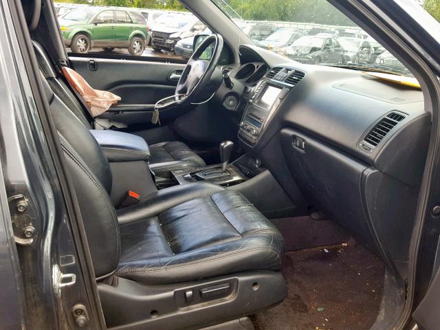 2HNYD18916H546109 - 2006 ACURA MDX TOURIN GRAY photo 5