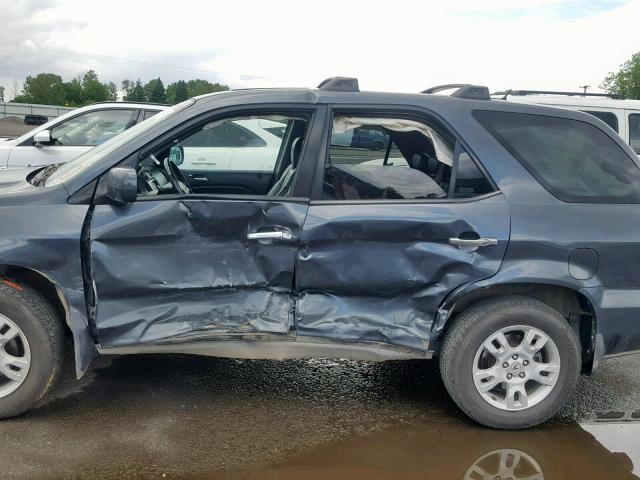 2HNYD18916H546109 - 2006 ACURA MDX TOURIN GRAY photo 9