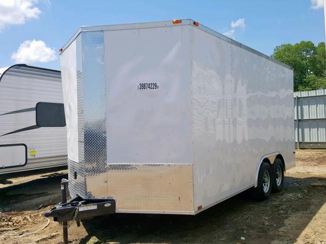 1H9BP162XKT432284 - 2019 TRAIL KING ENCLOSED WHITE photo 2