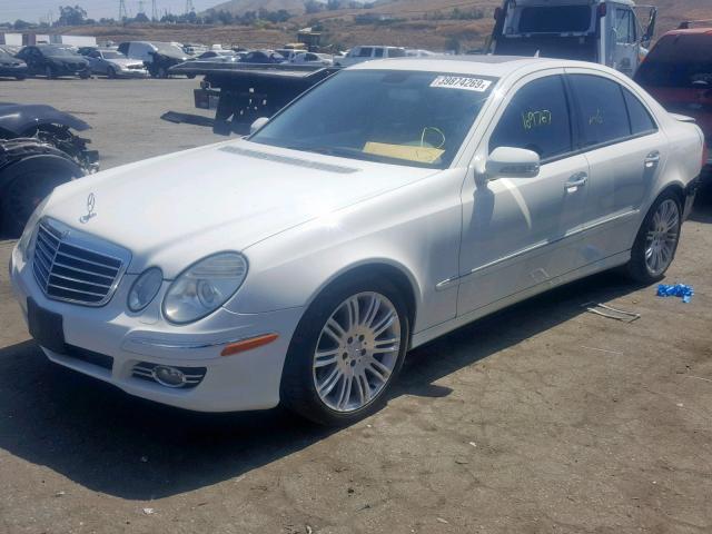 WDBUF56X67B029873 - 2007 MERCEDES-BENZ E 350 WHITE photo 2