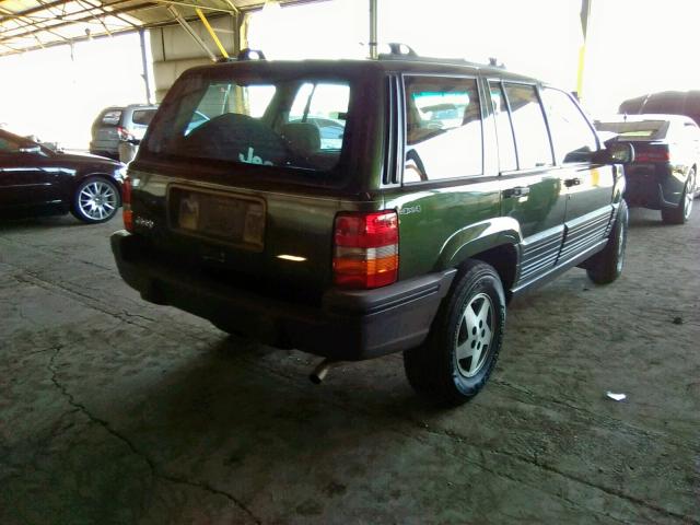 1J4GZ58S8SC526752 - 1995 JEEP GRAND CHER GREEN photo 4