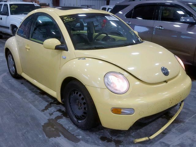 3VWCT21C61M405638 - 2001 VOLKSWAGEN NEW BEETLE YELLOW photo 1