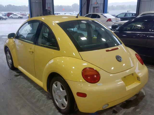 3VWCT21C61M405638 - 2001 VOLKSWAGEN NEW BEETLE YELLOW photo 3