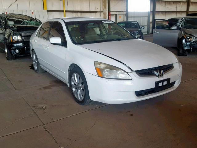 1HGCM66583A002392 - 2003 HONDA ACCORD WHITE photo 1