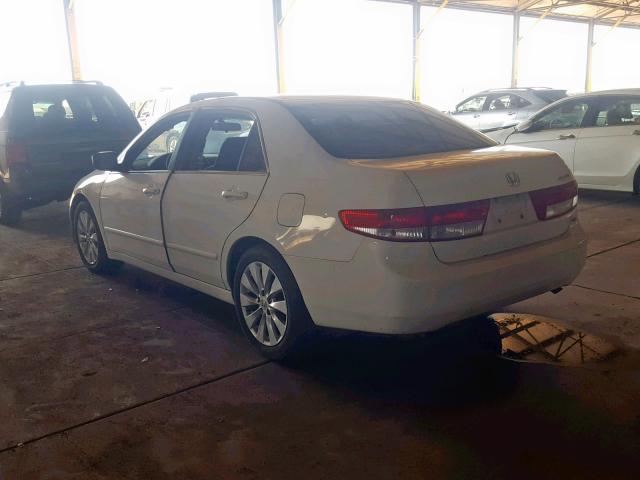 1HGCM66583A002392 - 2003 HONDA ACCORD WHITE photo 3