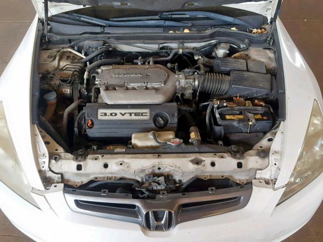 1HGCM66583A002392 - 2003 HONDA ACCORD WHITE photo 7