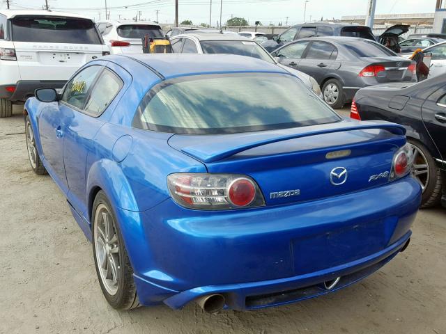 JM1FE173850145361 - 2005 MAZDA RX8 BLUE photo 3