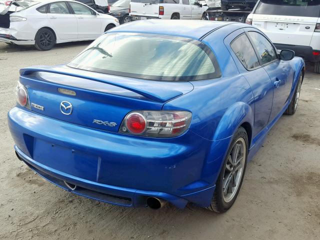 JM1FE173850145361 - 2005 MAZDA RX8 BLUE photo 4