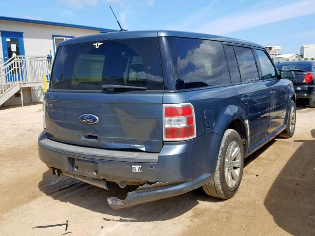 2FMGK5BC4ABA85479 - 2010 FORD FLEX SE BLUE photo 4