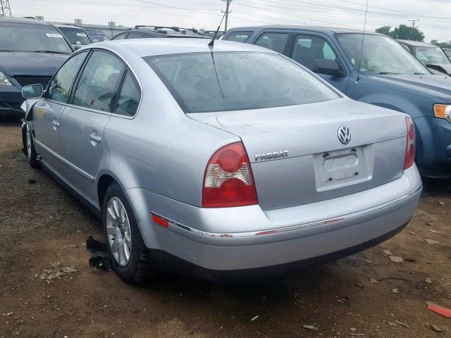 WVWPD63B33P432385 - 2003 VOLKSWAGEN PASSAT GLS SILVER photo 3