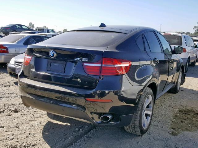 5UXFG2C56E0C43345 - 2014 BMW X6 XDRIVE3 BLACK photo 4