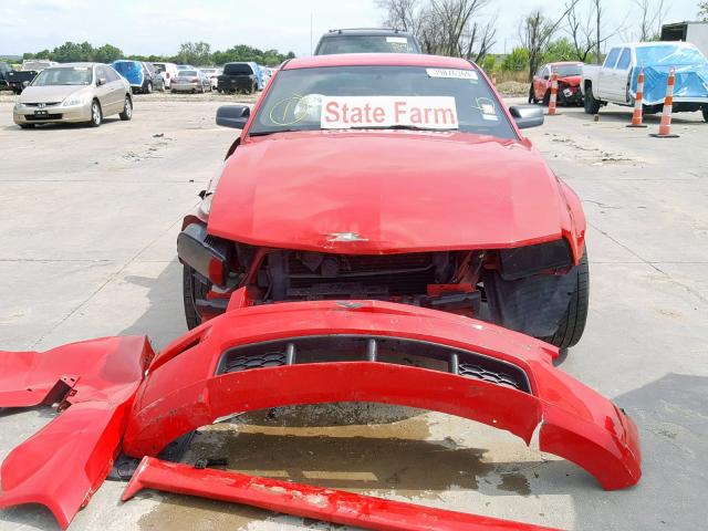 1ZVFT82H455188953 - 2005 FORD MUSTANG GT RED photo 9