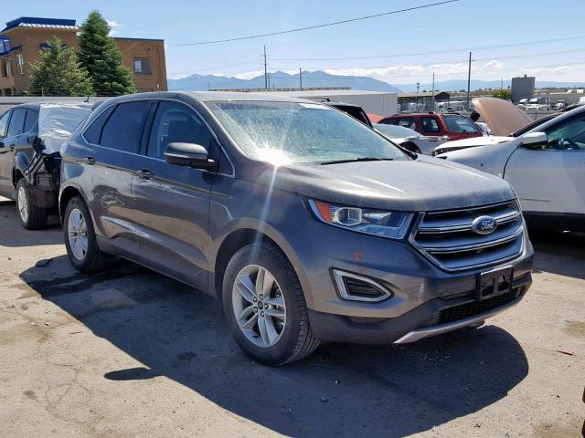 2FMTK4J89FBB74641 - 2015 FORD EDGE SEL BLACK photo 1