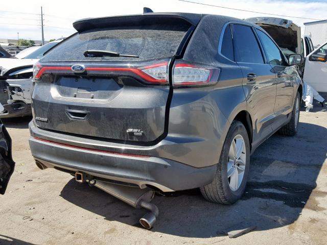 2FMTK4J89FBB74641 - 2015 FORD EDGE SEL BLACK photo 4