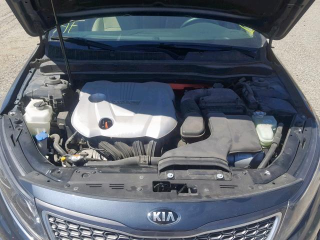 KNAGN4AD5E5068455 - 2014 KIA OPTIMA HYB GRAY photo 7