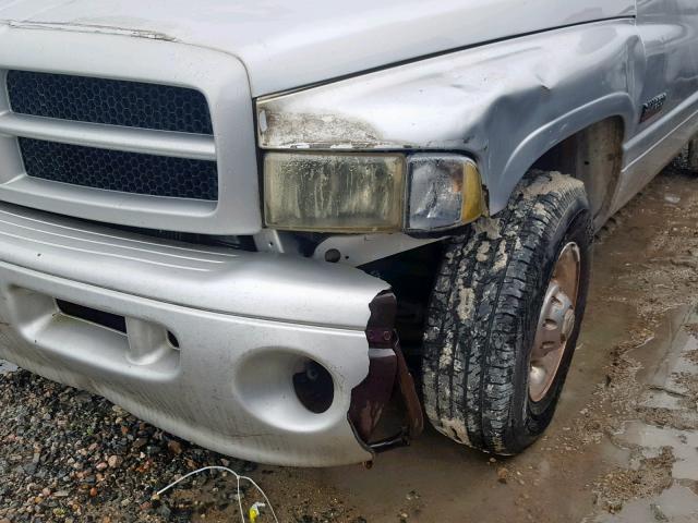 3B7KC23621G714690 - 2001 DODGE RAM 2500 SILVER photo 9