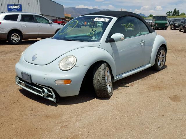 3VWCD31Y45M314579 - 2005 VOLKSWAGEN NEW BEETLE ტურკოუსი ფოტო 2