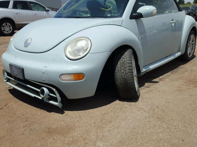 3VWCD31Y45M314579 - 2005 VOLKSWAGEN NEW BEETLE ტურკოუსი ფოტო 9