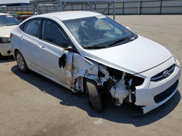 KMHCT4AE9GU060119 - 2016 HYUNDAI ACCENT SE WHITE photo 1