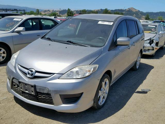 JM1CR2WL0A0372147 - 2010 MAZDA 5 GRAY photo 2