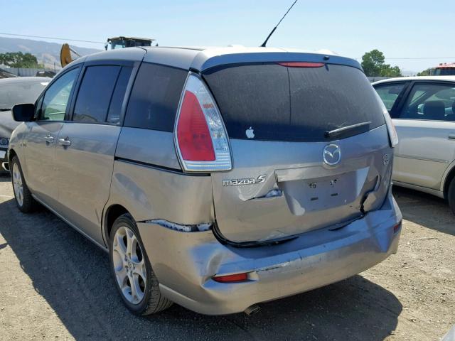 JM1CR2WL0A0372147 - 2010 MAZDA 5 GRAY photo 3