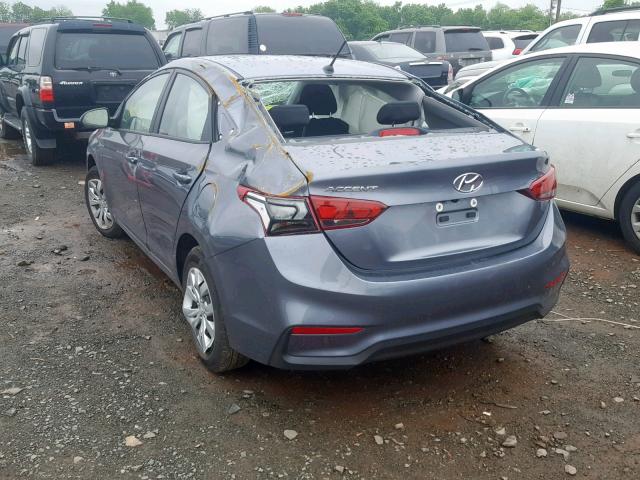 3KPC24A31KE082838 - 2019 HYUNDAI ACCENT SE GRAY photo 3