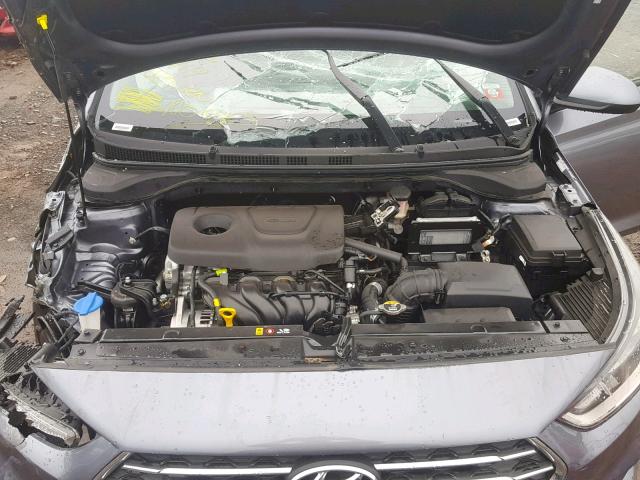 3KPC24A31KE082838 - 2019 HYUNDAI ACCENT SE GRAY photo 7