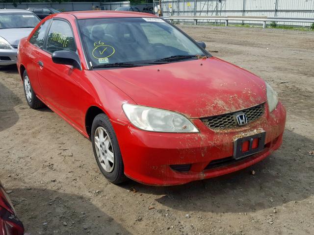 1HGEM22184L047990 - 2004 HONDA CIVIC DX V RED photo 1